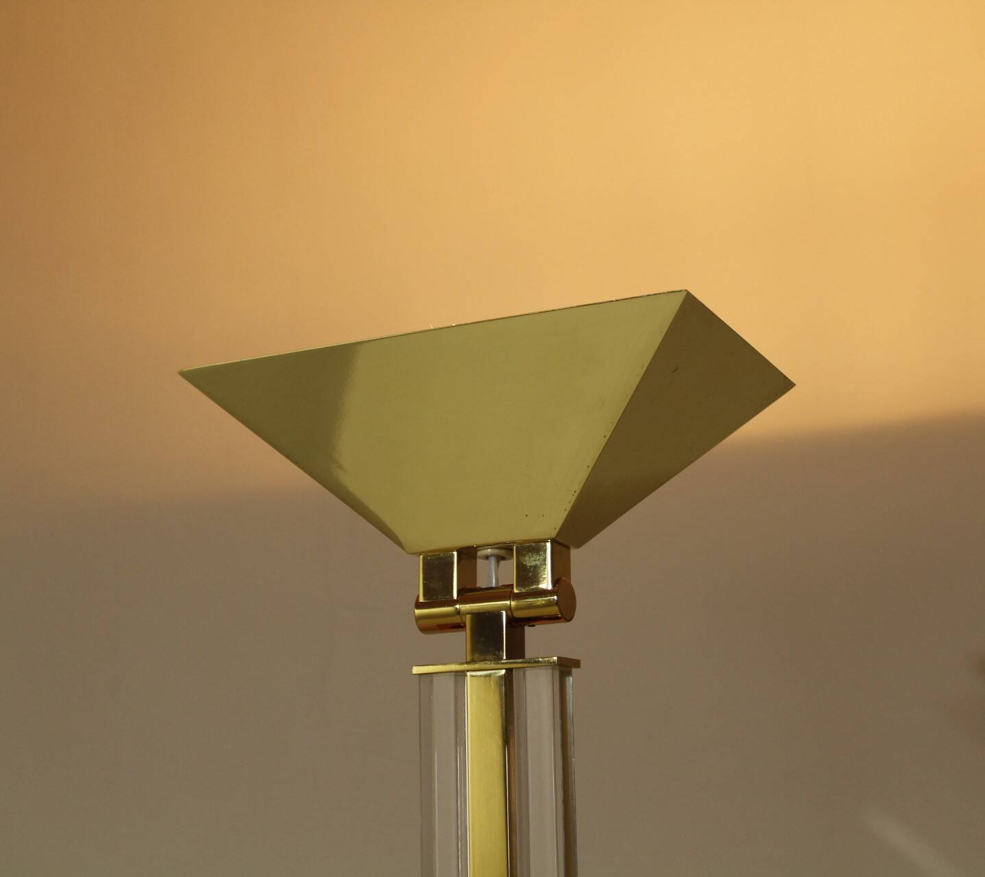 Hollywood Regency Brass Uplighter Floor Lamp by Baulmann, 1980s