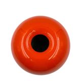 Space age orange ceramic vase, Sicart Italy ca. 1970