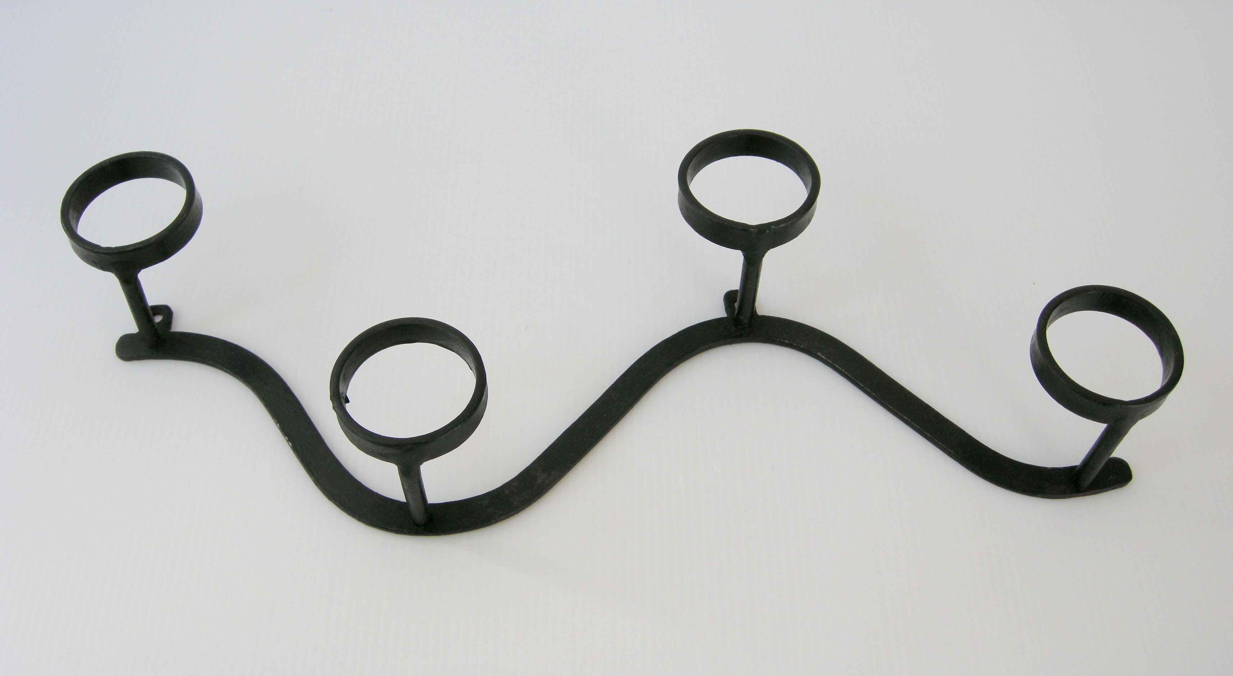 Vintage 1950 black metal hook