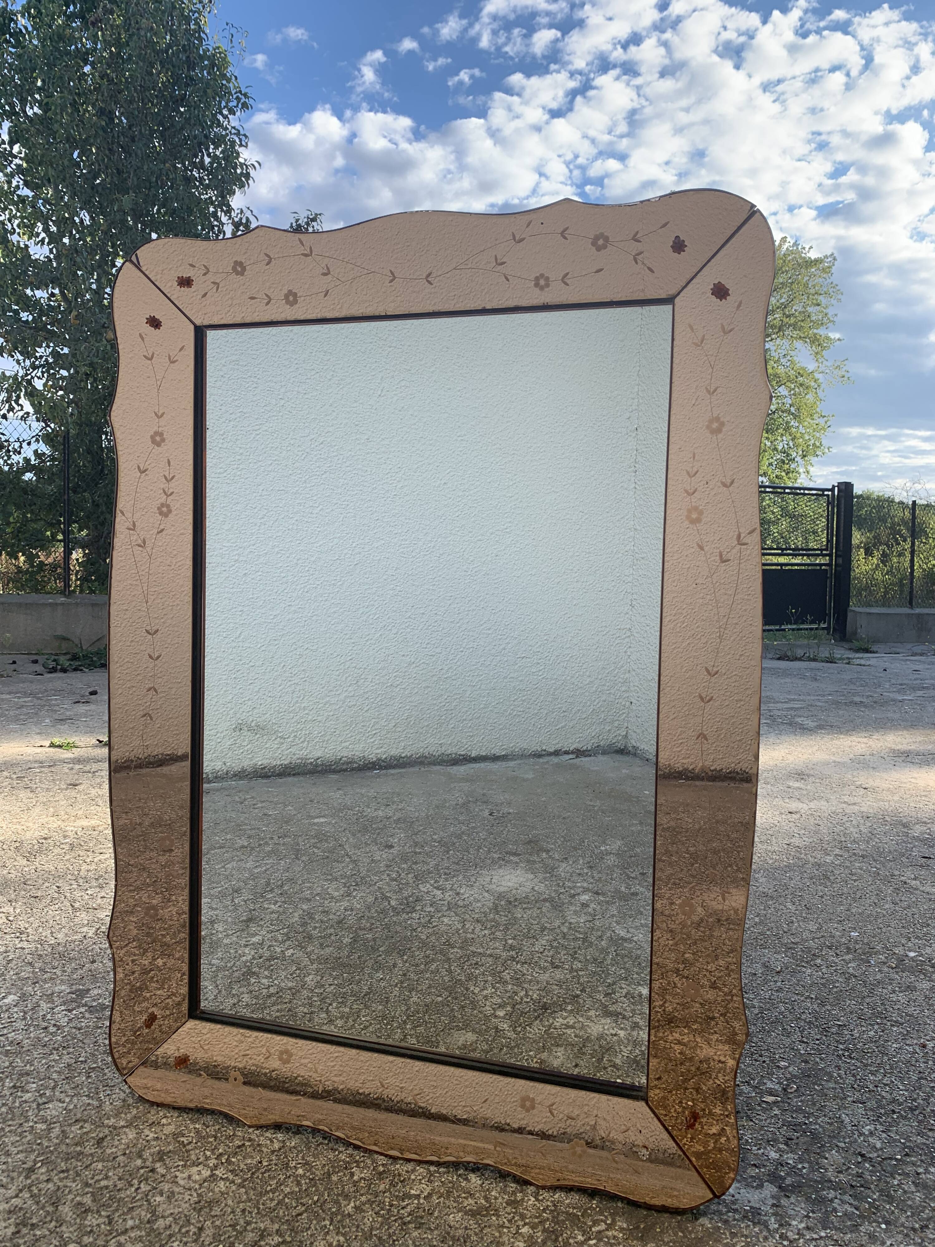 Venetian mirror art deco 1950 70x98