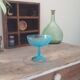 Vintage cast glass standing cup
