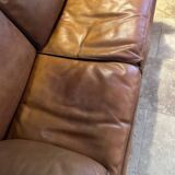 2-seater leather sofa by Roche Bobois