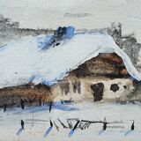 Belle aquarelle signée a . vautier   no 2