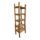 Brutalist shelf from the 1950s in beech wood.