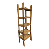 Etagère brutaliste 1950 en hêtre