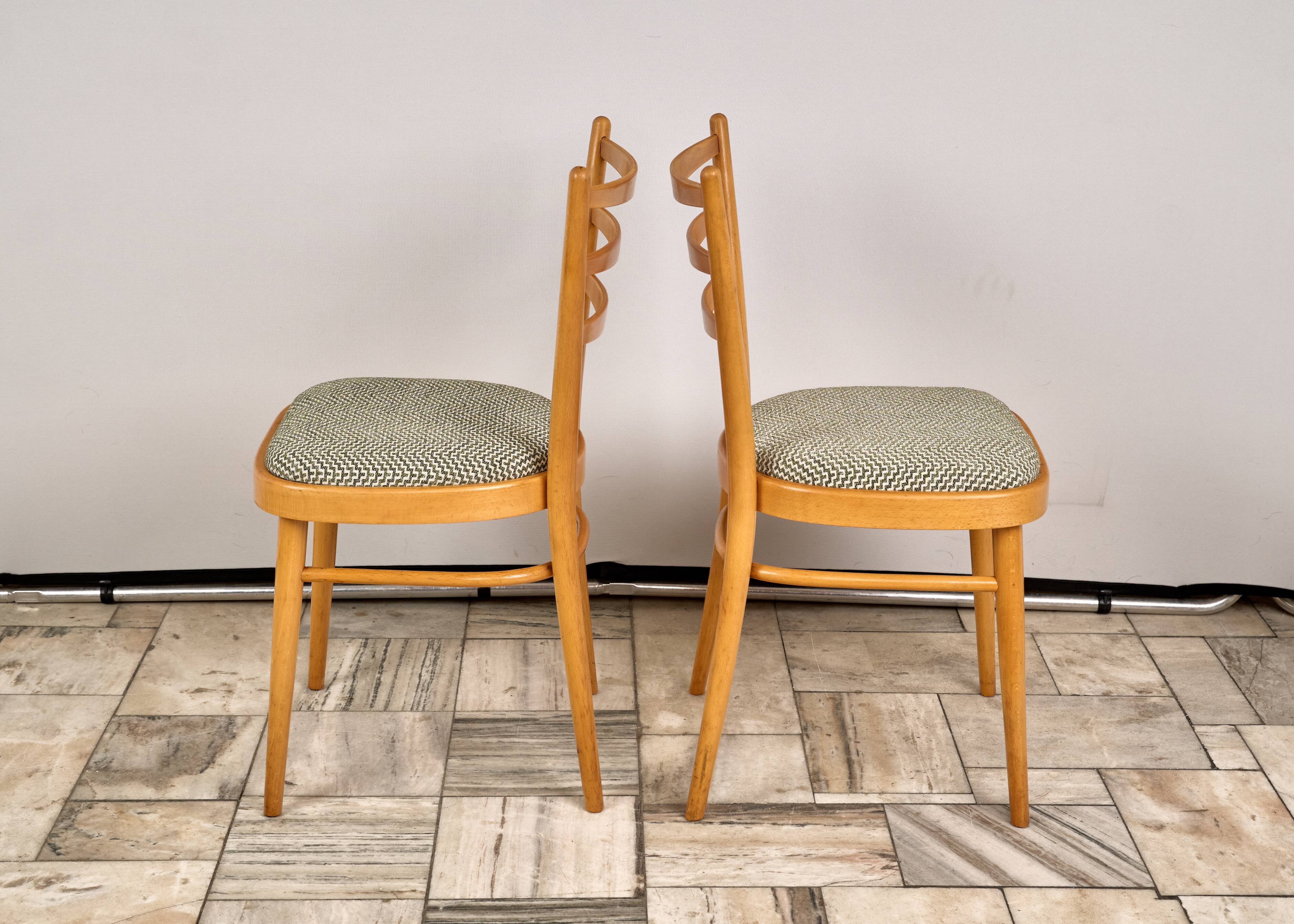 Set of 4 Dining Chairs, TON, 1960s, Czechoslovakia