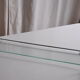Vintage bathroom shelf chrome metal and glass