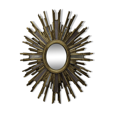 Rare oval convex sun mirror (3 pieces available)
