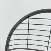 Niels Gammelgaard for Ikea grey wire metal folding chair, 1970s