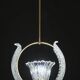 Amazing Murano Glass Art Deco Pendant Chandelier by Ercole Barovier, 1940s