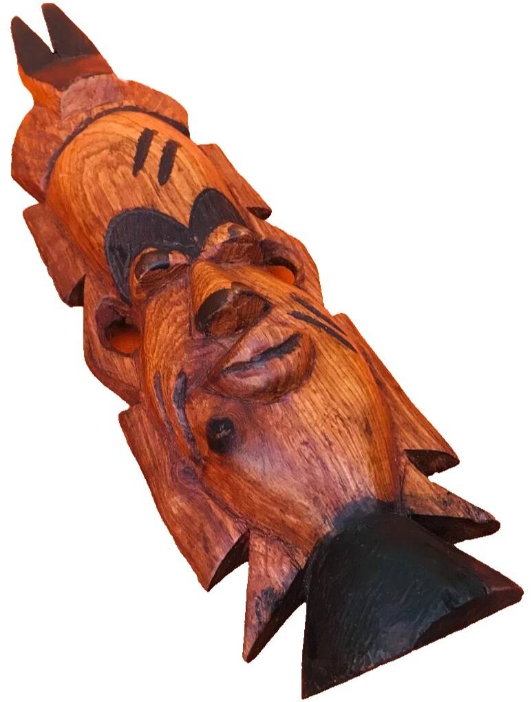 Hanging mask African / Tribal Carved wood