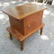 1950s oak bedside
