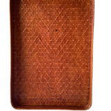 Lacquered woven bamboo tray