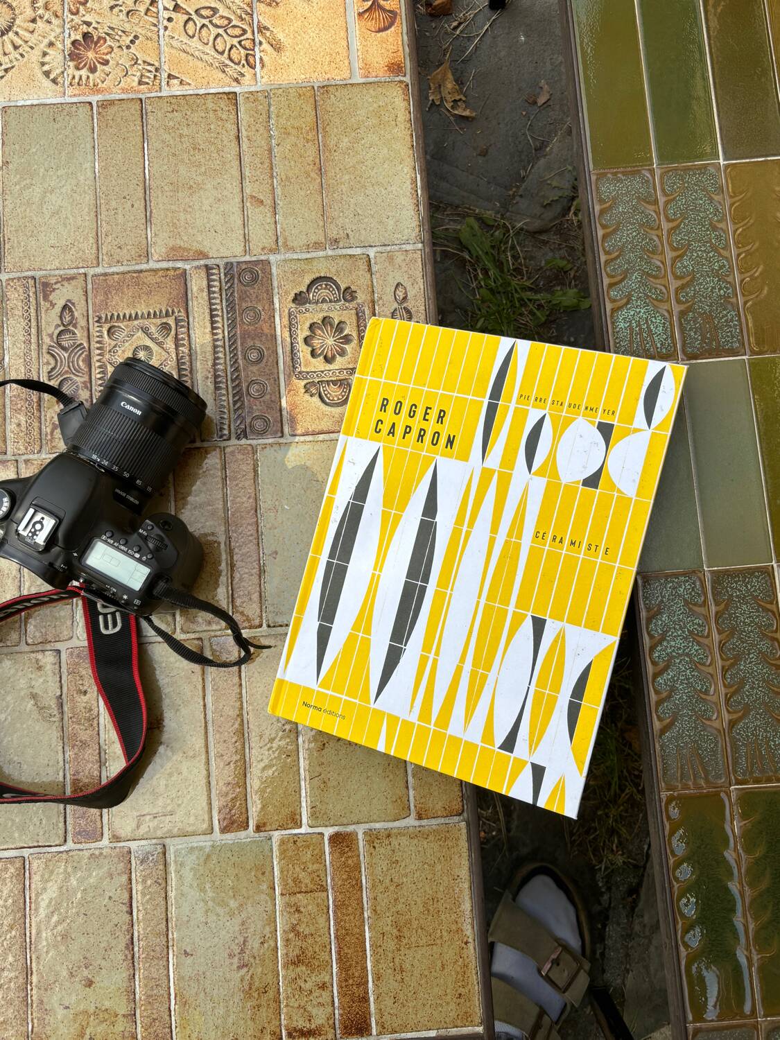 Roger Capron green coffee table