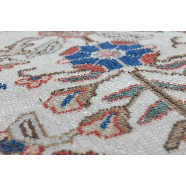 1960s Persian Handmade Wool Cotton Beige Oversized Area Rug 269x385