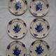 Ancient plates Blue flowers