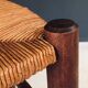 Brutalist Bar Stool from Charles Dudouyt, France, 1940s
