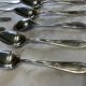 Set of 12 tablespoons. Art Deco. Silver-plated metal.
