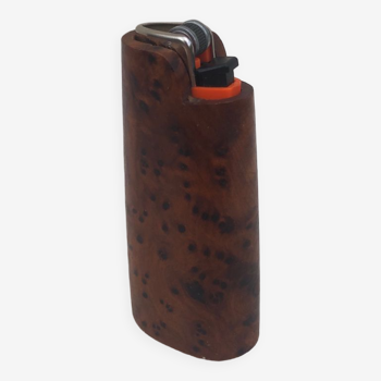 Thuya wood lighter holder