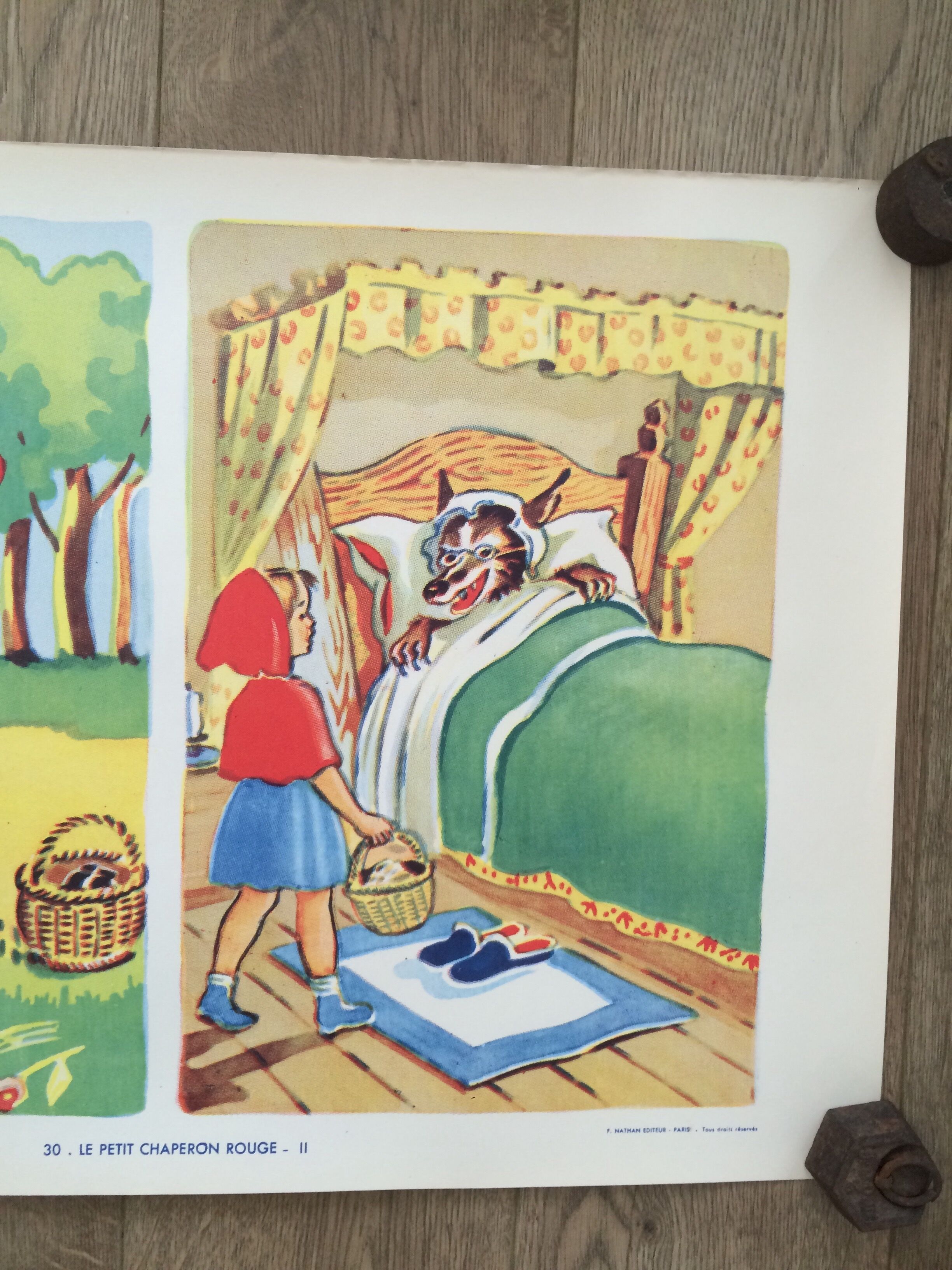 School poster "The little Red Riding Hood II"