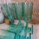 Vintage glass champagne flute