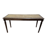 Banc - Banquette de piano / d'office en cannage Louis XVI