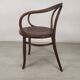 Kohn curved wooden armchair