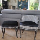 Fauteuil cabriolet et son repose pied