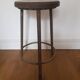 Vintage industrial tripod stool