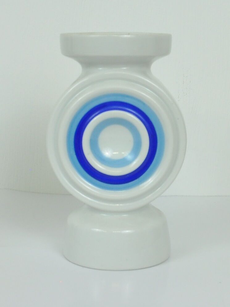 Vase or candle holder in porcelain - pop art