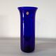 Vase de Bohême en verre bleu cobalt