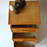 Wicker chest of drawers