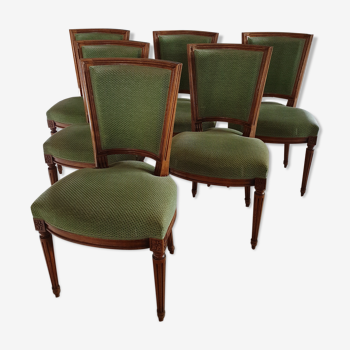 Set de 6 chaises Louis XVI