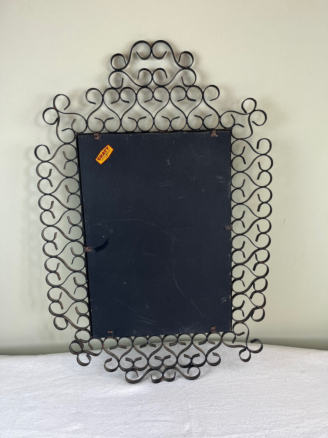 Wrought iron mirror Chaty Vallauris