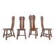 Lot de 4 chaises brutalistes De Puydt