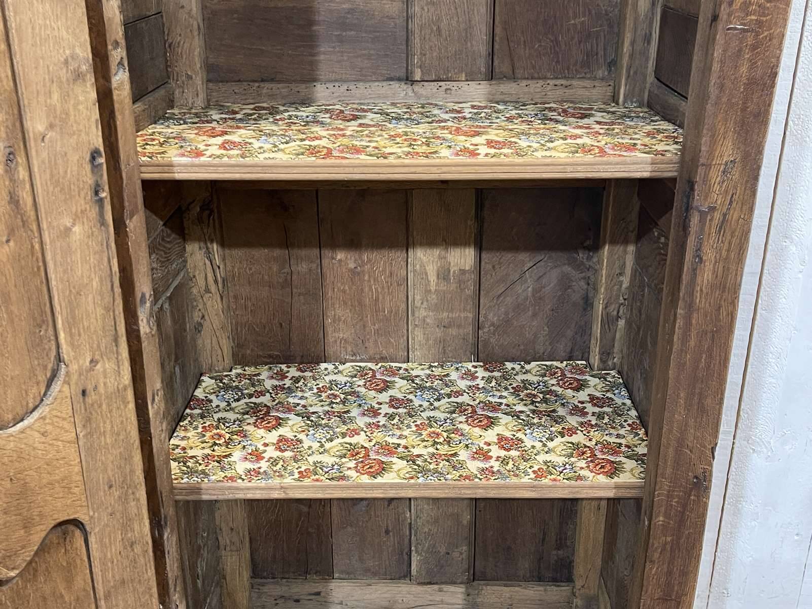 19th-century oak bonnetière