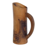Vase à anse en olivier 1960