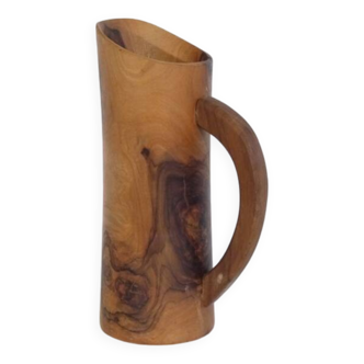 Vase à anse en olivier 1960