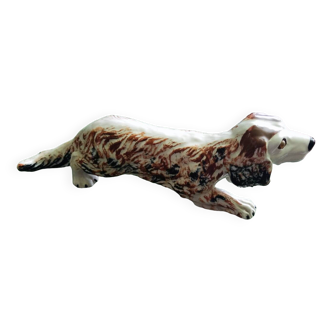 Earthenware dog garden decoration