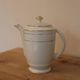 Vintage Art Deco coffee pot in Limoges porcelain by Charles Ahrenfeldt – gold trim.