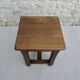 Tabouret en bois massif, bistrot, années 60