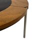 Vintage rosewood coffee table with glass, Denmark, 70s design
