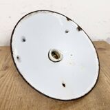 Industrial Black Enamel Light, 1930s