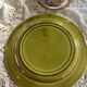 Flat plate in majolica HB Choisy le Roi