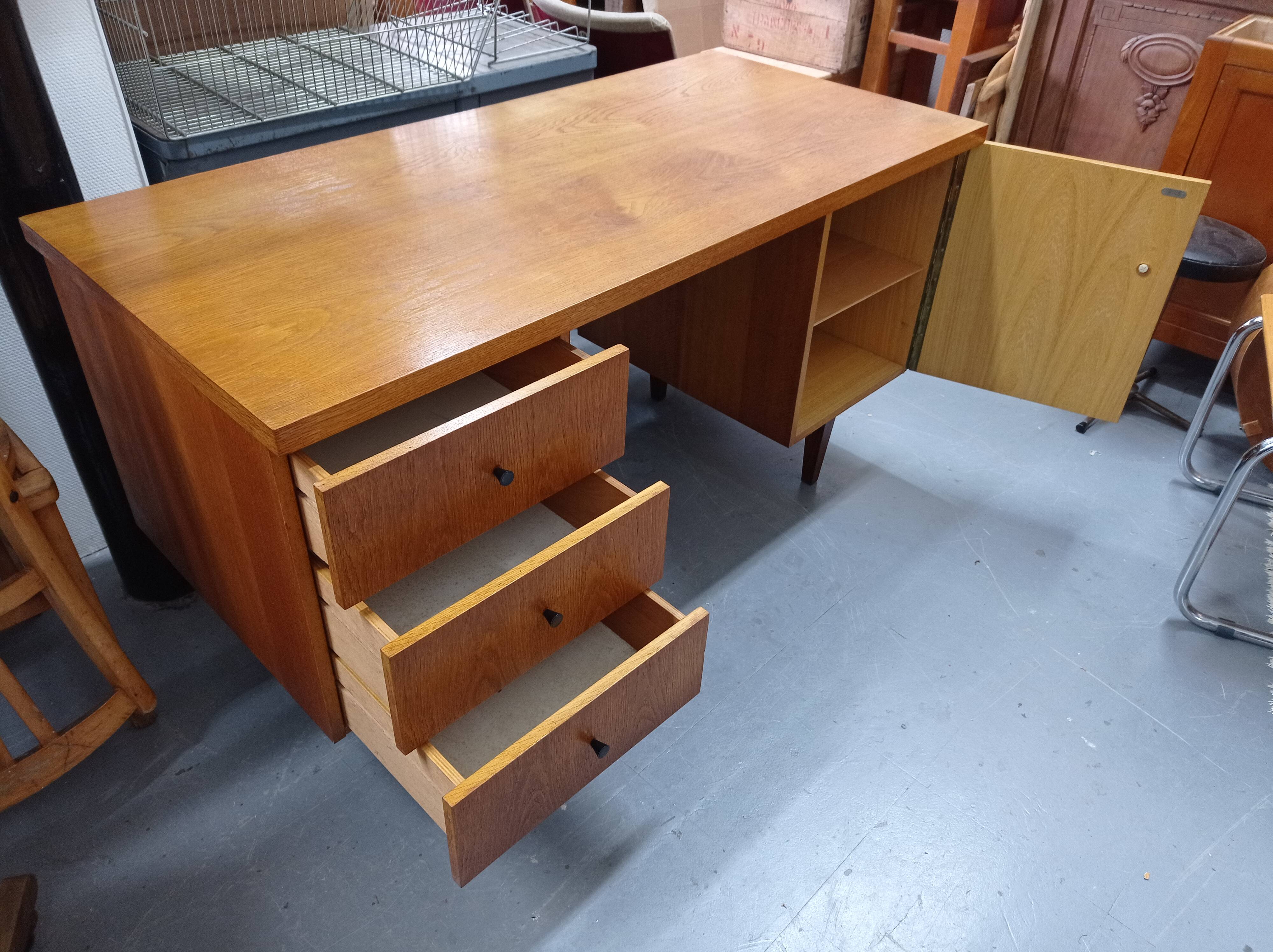 70s oak office