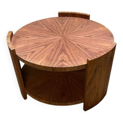 Table basse ronde en palissandre