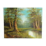 Tableau Phillip Cantrell "forêt du Michigan"