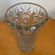 Vase en verre ciselé vintage 1960 1970