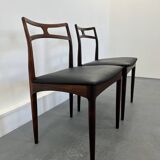 Danish Model 94 Side Chairs in Rosewood and Leather by J.Andersen for Christian Linneberg, 1960 s,