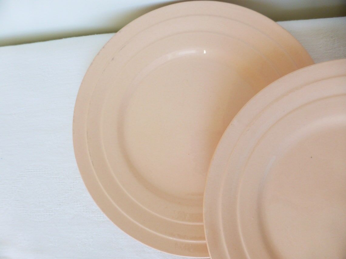 Set of 4 vintage porcelain dessert plates